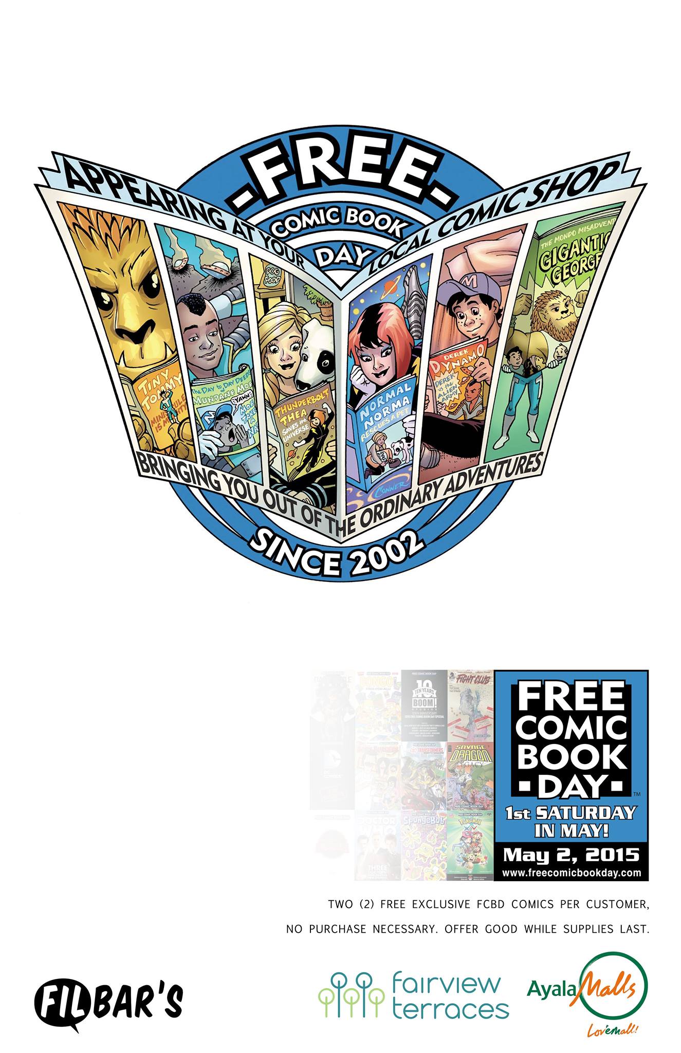 Filbar's Fairview Terraces Free Comic Book Day