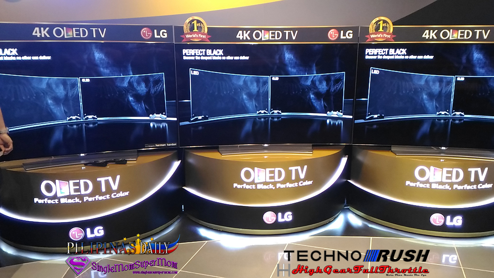 LG 4K OLED TV display