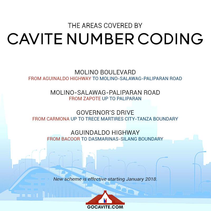Cavite Number Coding take effect this 2018 | Pilipinas Daily